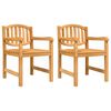 vidaXL 3 Piece Patio Dining Set Solid Wood Teak