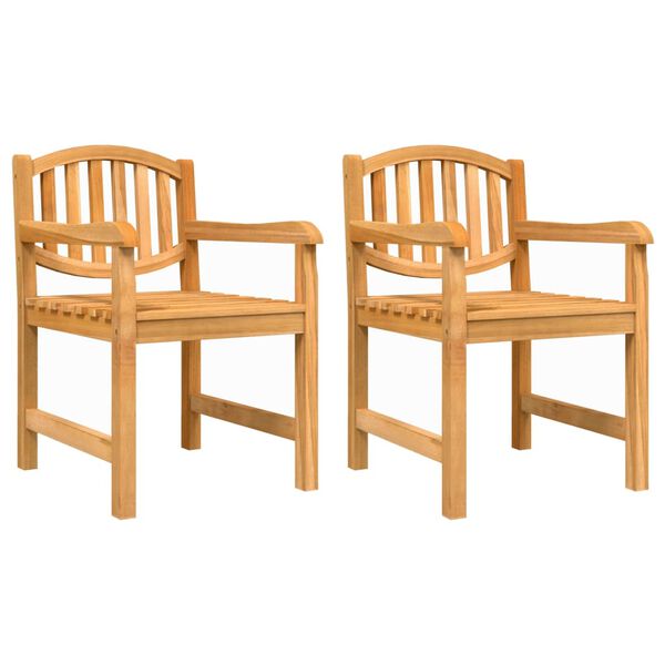 vidaXL 3 Piece Patio Dining Set Solid Wood Teak