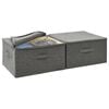 vidaXL Storage Box Set of 2 Anthracite