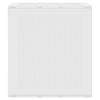 vidaXL Storage Box White 21.65 x 20.87 x 22.44 in Polypropylene