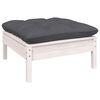 vidaXL Garden Lounge Set White and Anthracite