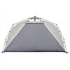 vidaXL Beach Tent 3-Person Gray Quick Release Waterproof
