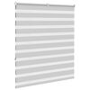 vidaXL Zebra Blind Light grey 100% Polyester, Aluminum top rail