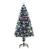 vidaXL Artificial Christmas Tree Green Fiberglass 47.2 in