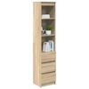vidaXL Highboard Sonoma oak Engineered wood Tall Highboard Rectangular