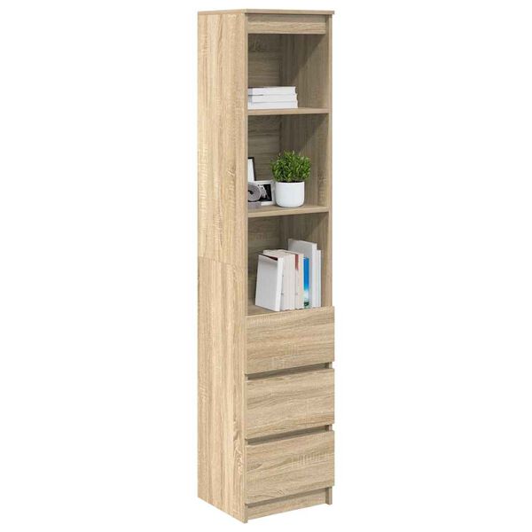 vidaXL Highboard Sonoma oak Engineered wood Tall Highboard Rectangular