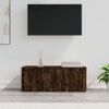 vidaXL TV Cabinet Smoked Oak Engineered Wood Small TV Cabinet
