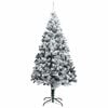 vidaXL Artificial Pre-lit Christmas Tree with Ball Set Green 70.9" PVC