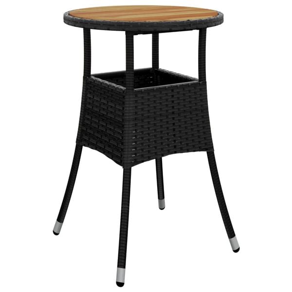 vidaXL Garden Table Black