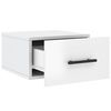 vidaXL Wall-mounted Bedside Cabinet Set of 2 High gloss white