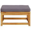 vidaXL Garden Footstool Dark grey