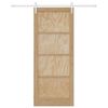 vidaXL Sliding Door ORKDAL Brown 33.86 x 83.07 in Solid Pine Wood