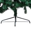 vidaXL Artificial Half Christmas Tree Green PVC, steel 47.2 inches height