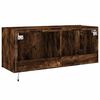 vidaXL TV Wall Cabinet Smoked oak Engineered wood TV Wall Cabinet