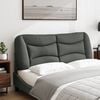 vidaXL Headboard Cushion Dark Grey 100% polyester fabric, PP fiber filling