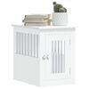 vidaXL Dog Crate Furniture White Engineered wood, Steel