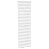 vidaXL Zebra Blind White 100% polyester, aluminum top rail 29.5x90.6 in