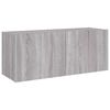 vidaXL TV Wall Cabinet Grey Sonoma Engineered wood TV Wall Cabinet