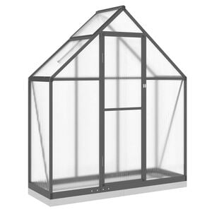 vidaXL Greenhouse Anthracite Aluminum 66.5 x 22.8 x 79.5 in