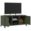 vidaXL TV Cabinet Olive Green Cold-rolled Steel 39.4 in TV Cabinet