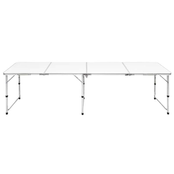 Foldable Camping Table Height Adjustable Aluminum 94.5"x23.6"
