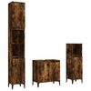 vidaXL Bathroom Furniture Set Smoked Oak Engineered wood, metal Standard