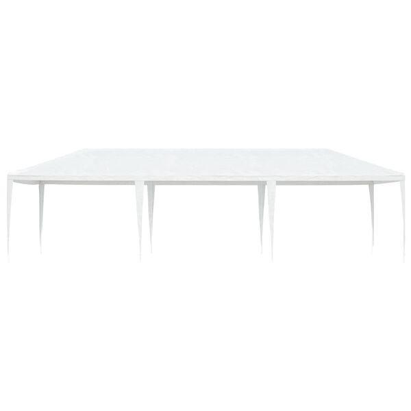 vidaXL Party Tent White Polyethylene roof, Iron frame Large Durable