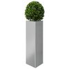 vidaXL Garden Planter Galvanized Steel Medium Durable Garden Planter