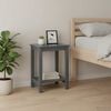 vidaXL Bedside Cabinet Dark Gray Solid Pinewood Small Storage