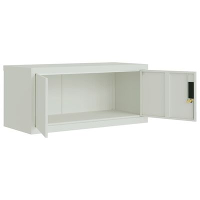 vidaXL File Cabinet Light Gray 35.4"x15.7"x43.3" Steel