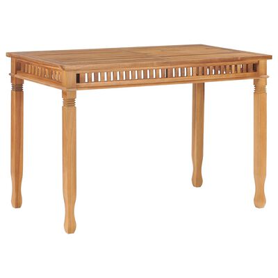 vidaXL Patio Dining Table 47.2"x25.6"x31.5" Solid Teak Wood