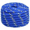 vidaXL Boat Rope Blue 0.79 " 164.0 ' Polypropylene