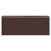 vidaXL Garden Shed Dark Brown Galvanized Steel 75.6 x 205.5 x 87.8 in