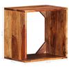vidaXL Wall Cube Shelf Brown 15.75 x 11.81 x 15.75 in