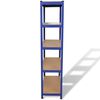 vidaXL Storage Shelf Blue 2pcs