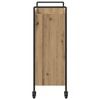 vidaXL Kitchen Trolley Artisan Oak 27.56 x 11.81 x 32.28 in