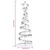 vidaXL LED Christmas Tree Black, Warm White, Purple Metal, Plastic Medium