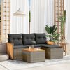 vidaXL Garden Sofa Set Grey
