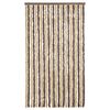 vidaXL Fly Curtain Dark Brown and Beige 39.4x78.7" Chenille