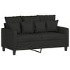 vidaXL Sofa Set Black Fabric (100% polyester), metal, textilene, plywood