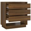 vidaXL Sideboard Brown Oak Engineered Wood Medium Sideboard