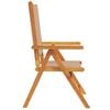 vidaXL Garden Chair Set of 8 Taupe Solid acacia wood Medium Foldable