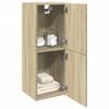 vidaXL Bathroom Cabinet Sonoma oak Engineered Wood Bathroom Cabinet
