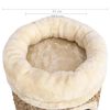 vidaXL Cat House Beige Flakeboard, Seagrass, Plush Small Nice Design