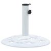 vidaXL Umbrella Base White Cast iron 15.7 in diameter base