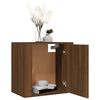 vidaXL Wall-mounted Bedside Cabinet Brown Oak Engineered wood