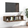 vidaXL TV Cabinet Set Set of 2 Brown oak Engineered wood Standard
