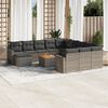 vidaXL Garden Sofa Set Set of 13 Grey, Dark Grey