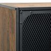 vidaXL Storage Cabinet Rustic brown Metal and MDF Medium Storage Cabinet