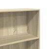 vidaXL Bookcase Sonoma oak Engineered wood Medium Bookcase Rectangular